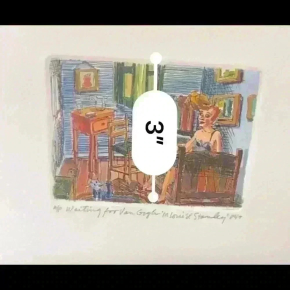 M. Louise Stanley’s “Waiting for Van Gogh” Original signed Artwork - Picture 12 of 15